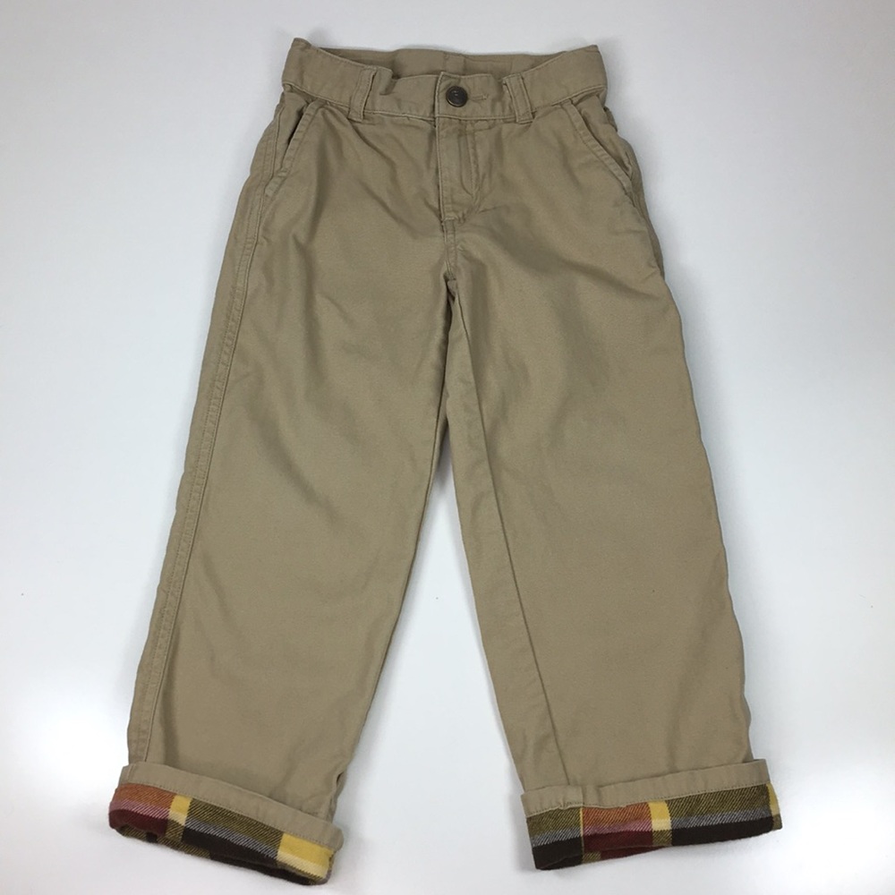 Janie and Jack Boys Size 4 Khaki Pants Tan